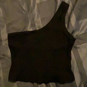 One shoulder Shein crop top